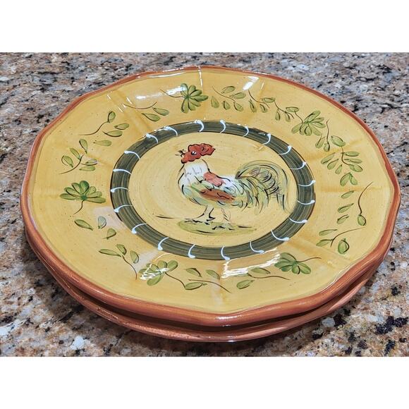 Cocorico Luncheon / Decorator Plates 8 3/4"" Rooster (Set Of 2) - Picture 7 of 16